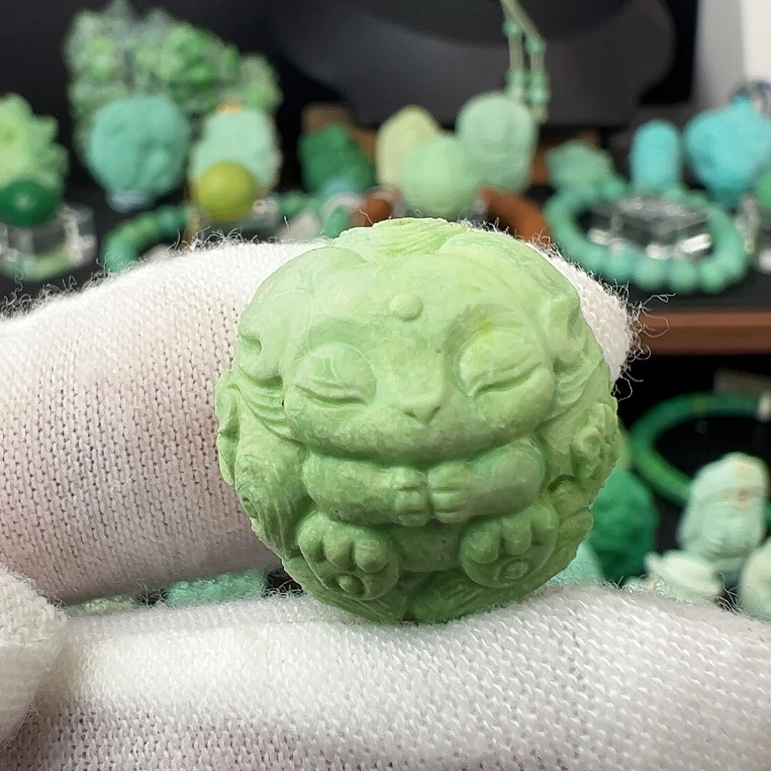 绿松石未镶嵌绿松石主播璐璐