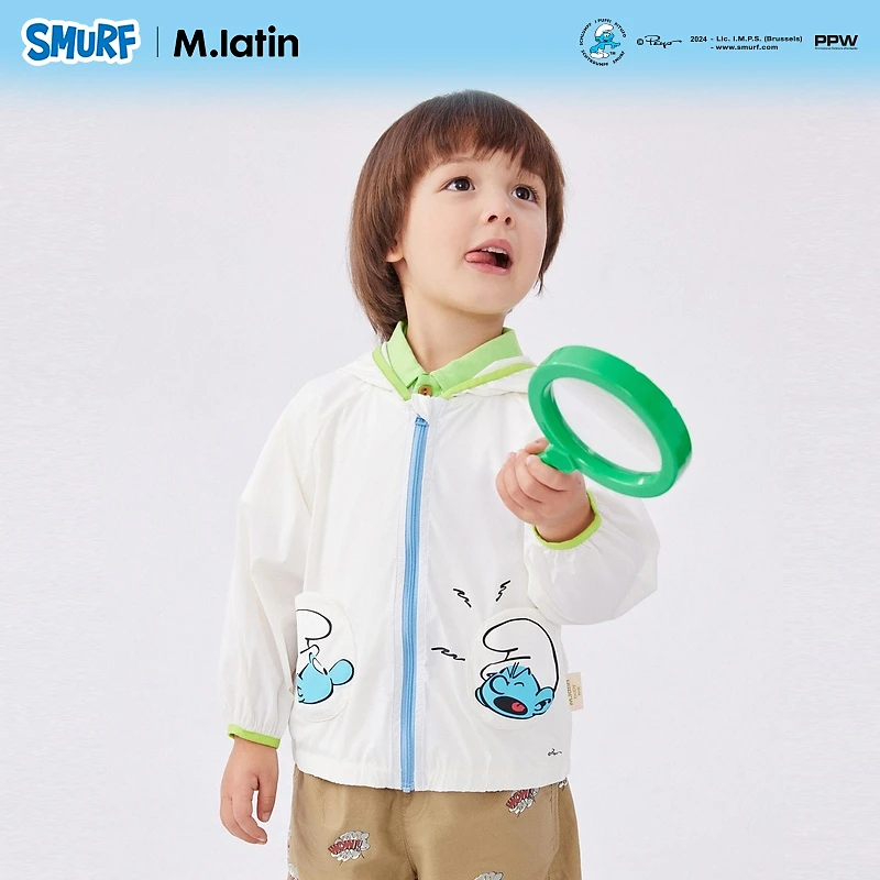 【蓝精灵联名款】马拉丁童装儿童外套夏新款男小童云感四面弹防晒服