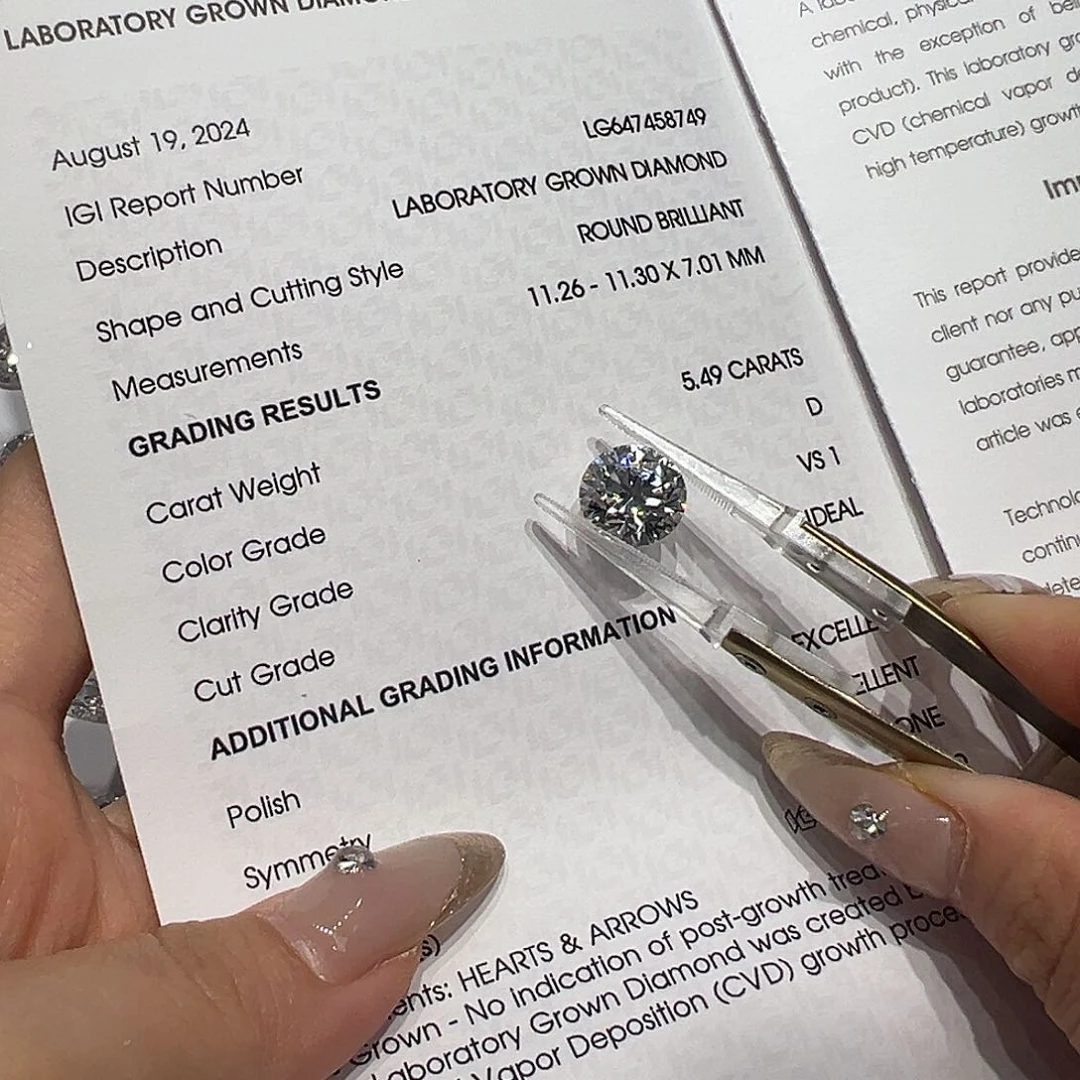 实验室培育钻石裸石未镶嵌旺***?LG647458749