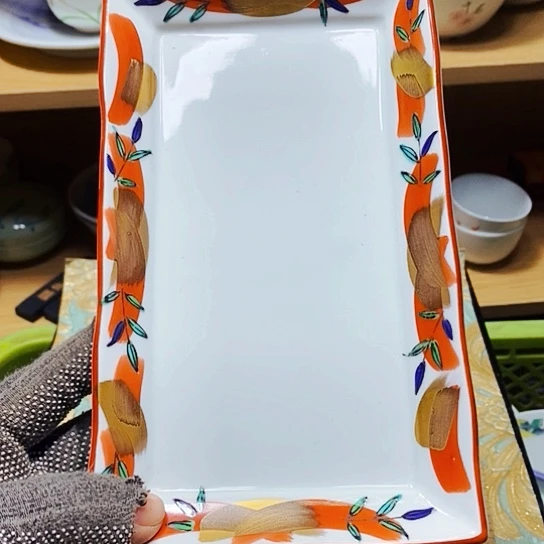 瓷片新年快乐万事如意