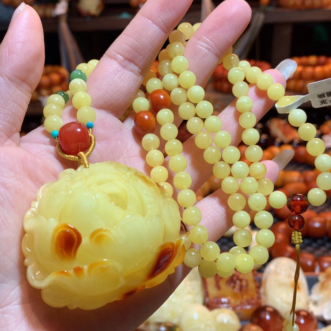 【闪购商品】蜜蜡吊坠(赠链)未镶嵌