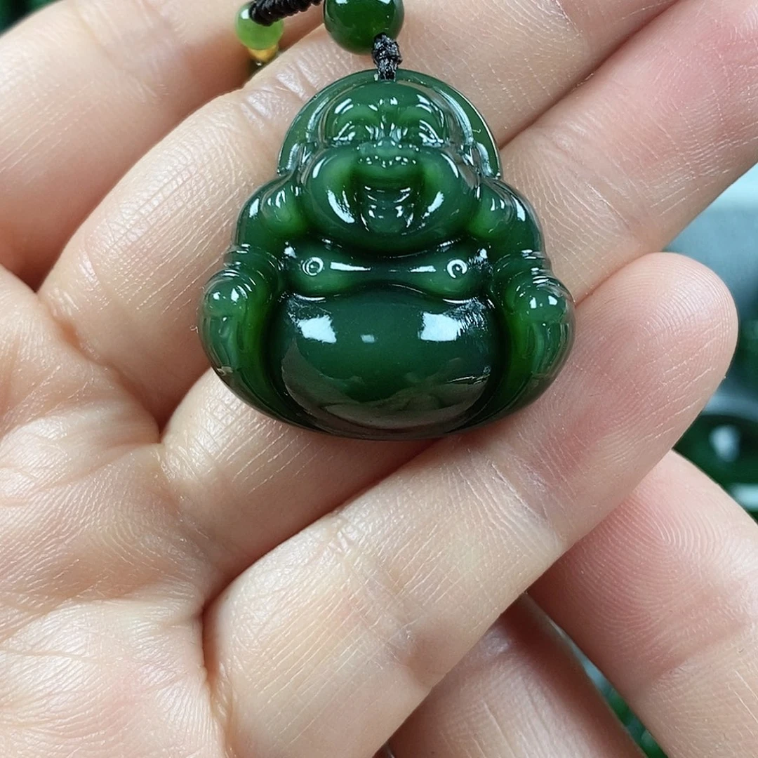 和田玉（碧玉）未镶嵌颈饰28mm