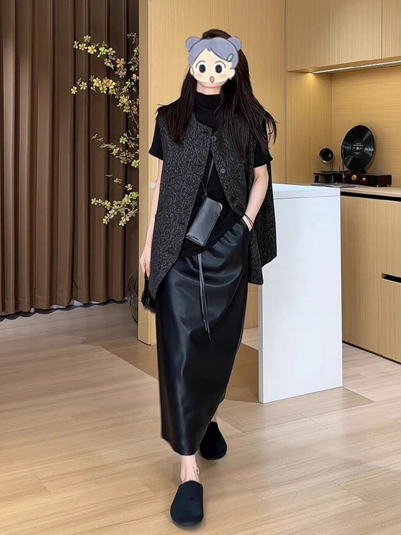 欧货灰色小香风马甲背心百搭外套女2025秋款时髦洋气叠穿外套上衣