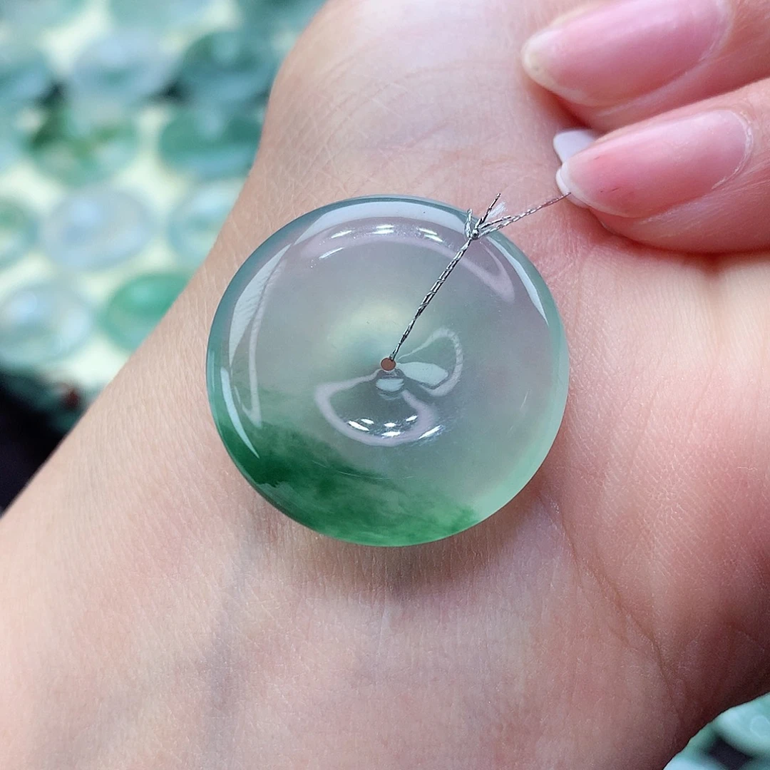 翡翠颈饰未镶嵌53尺寸25.4-5.2