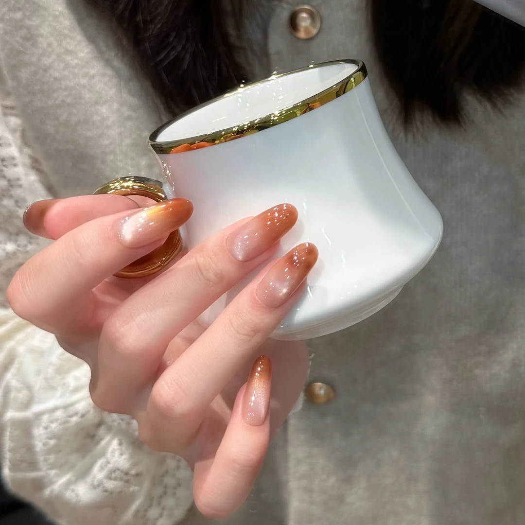 【盏瓦琉璃】Lurane 初秋美拉德色系温柔纯欲显白氛围感穿戴甲