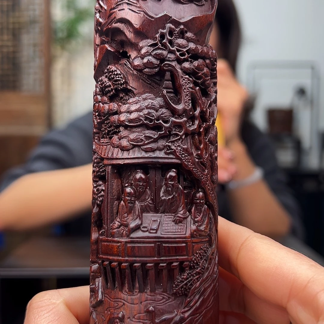 竹淘*兰亭雅集香筒木