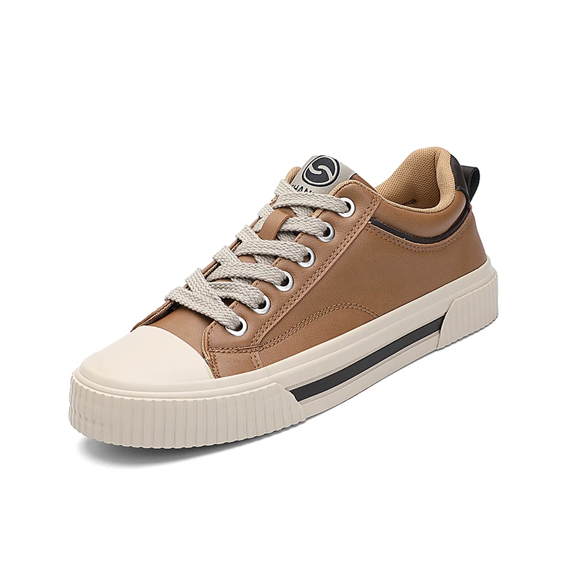 25866  男鞋秋季新款休闲鞋系带软底透气休闲鞋男士潮流百搭板鞋