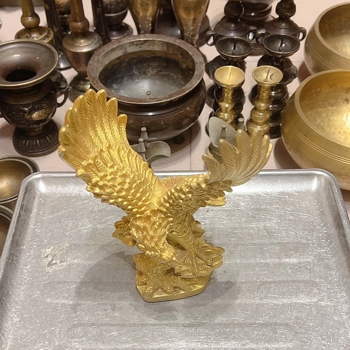 胖***威黄铜摆件工艺品，