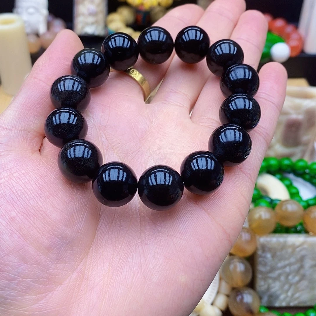 驼骨手串/手链16mm黑驴蹄骨