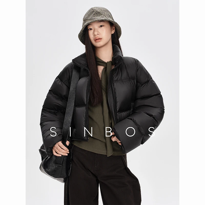SINBOS浮雪 轻盈短款羽绒服女士加厚短外套SF4R50870