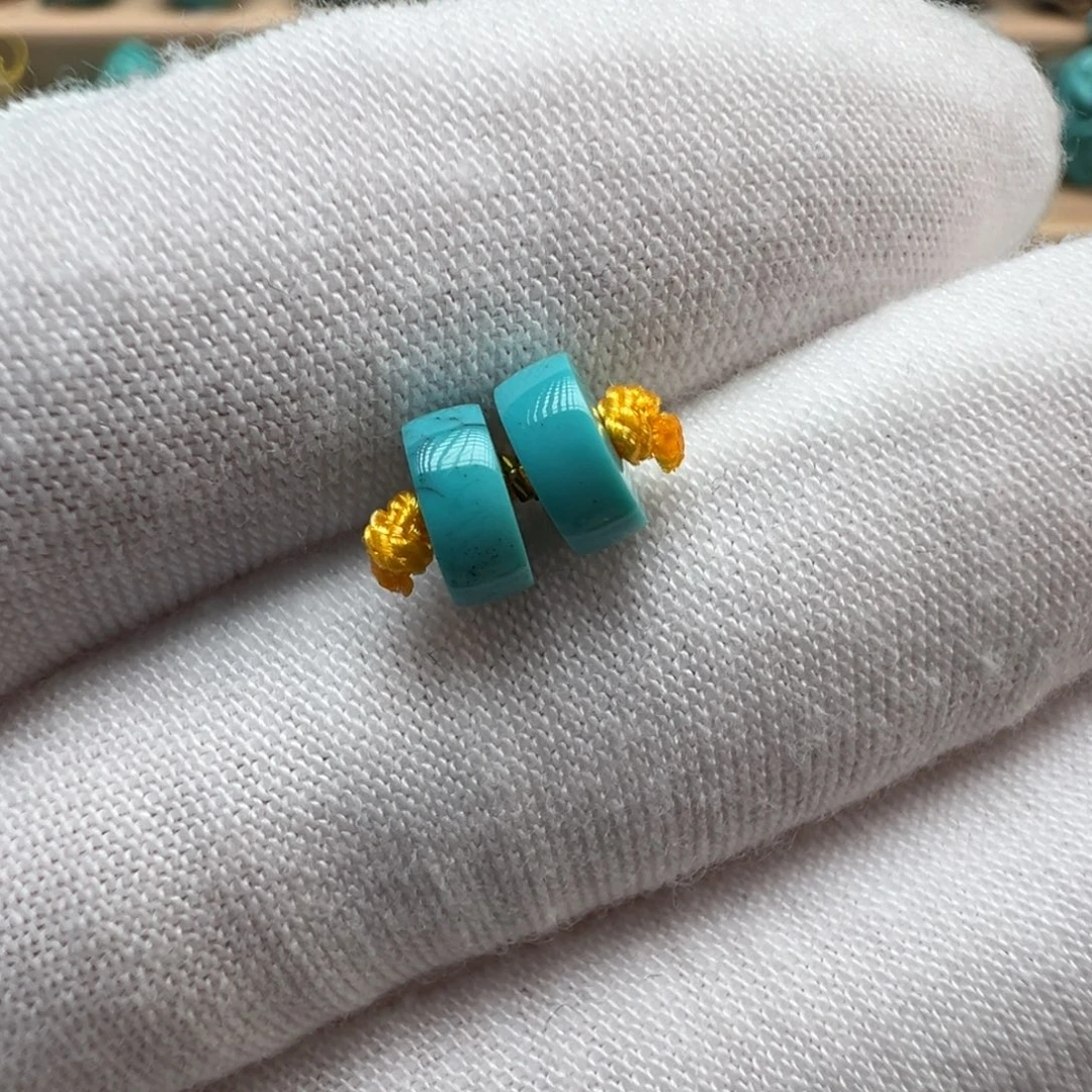 绿松石未镶嵌配饰6.4*2.7