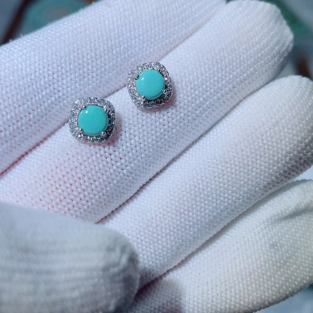 绿松石银S925镶嵌珠宝奇石