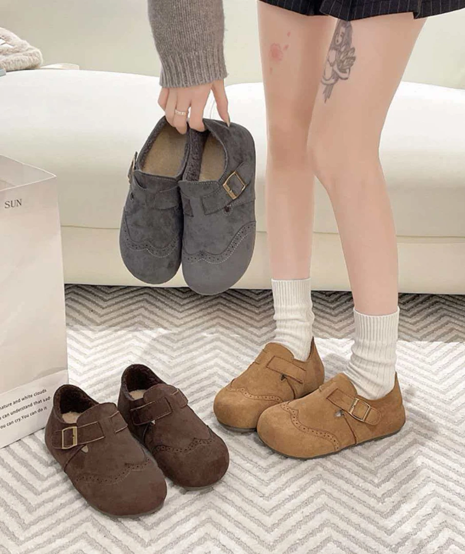 新款勃肯鞋女鞋内增高百搭休闲鞋舒适软底时尚加绒秋冬鞋子8809