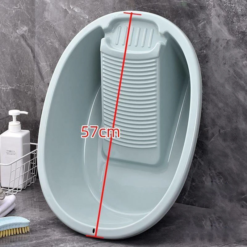 大号洗衣盆袜子搓衣板一体阳台家用带搓板学生宿舍塑料加厚搓衣盆