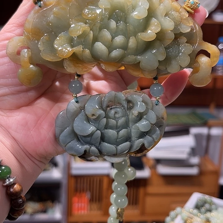 未镶嵌岫玉毛衣链