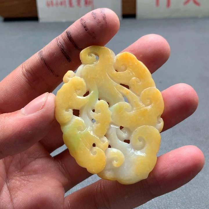 翡翠未镶嵌颈饰保真天然a货翡翠