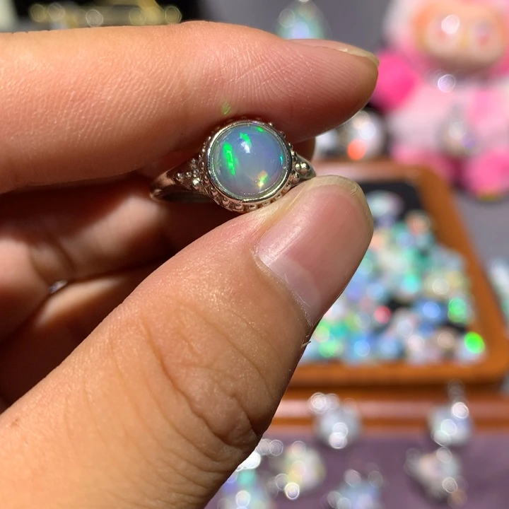 欧泊合金欧泊戒指有矿点