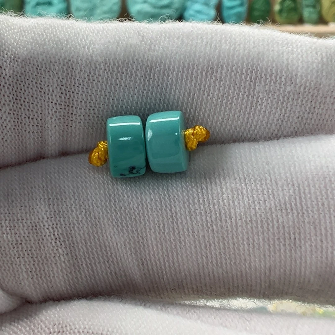 未镶嵌绿松石直切珠6.8x4mm