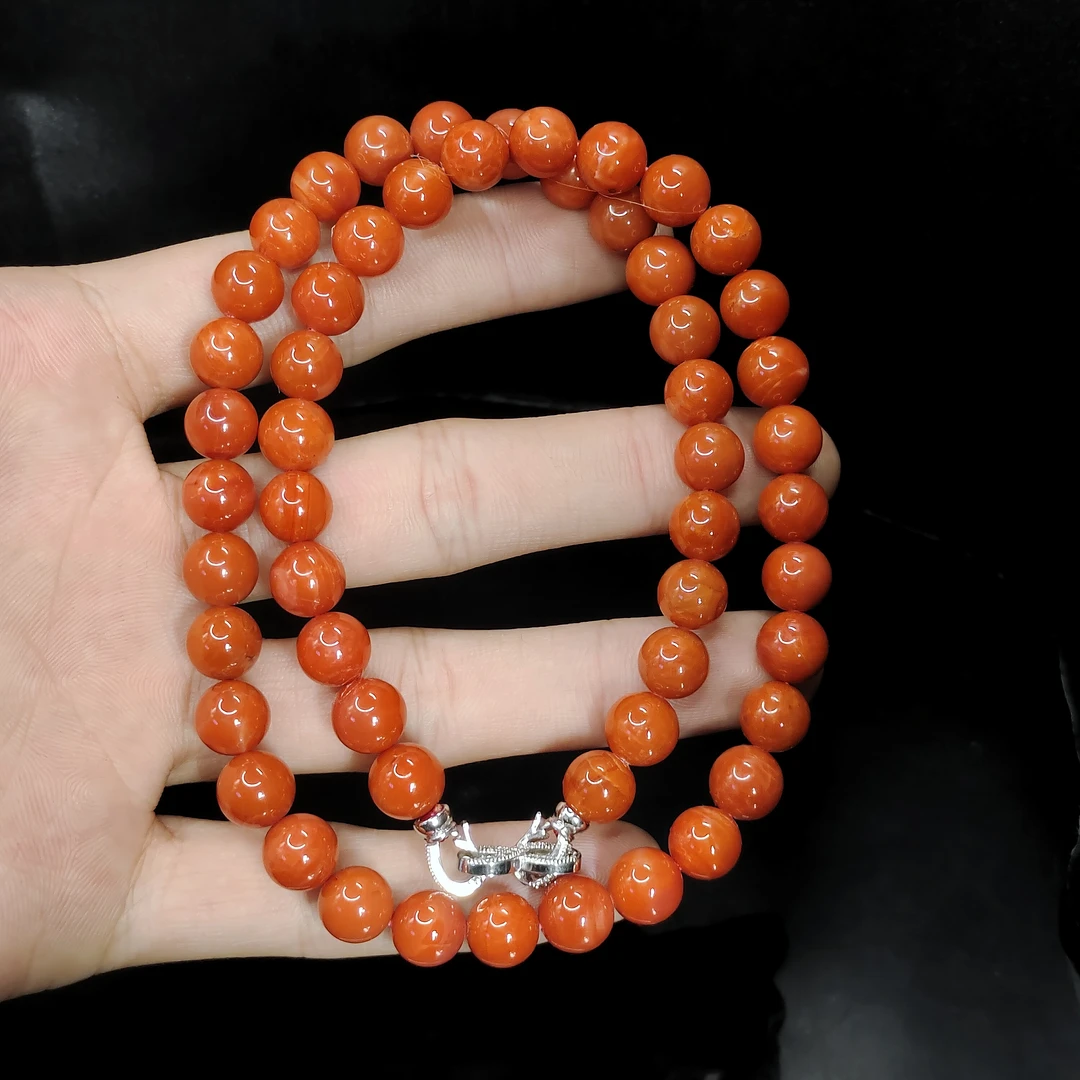 【老三珠宝】南红公主链ZF2【多样性发其一】约8mm