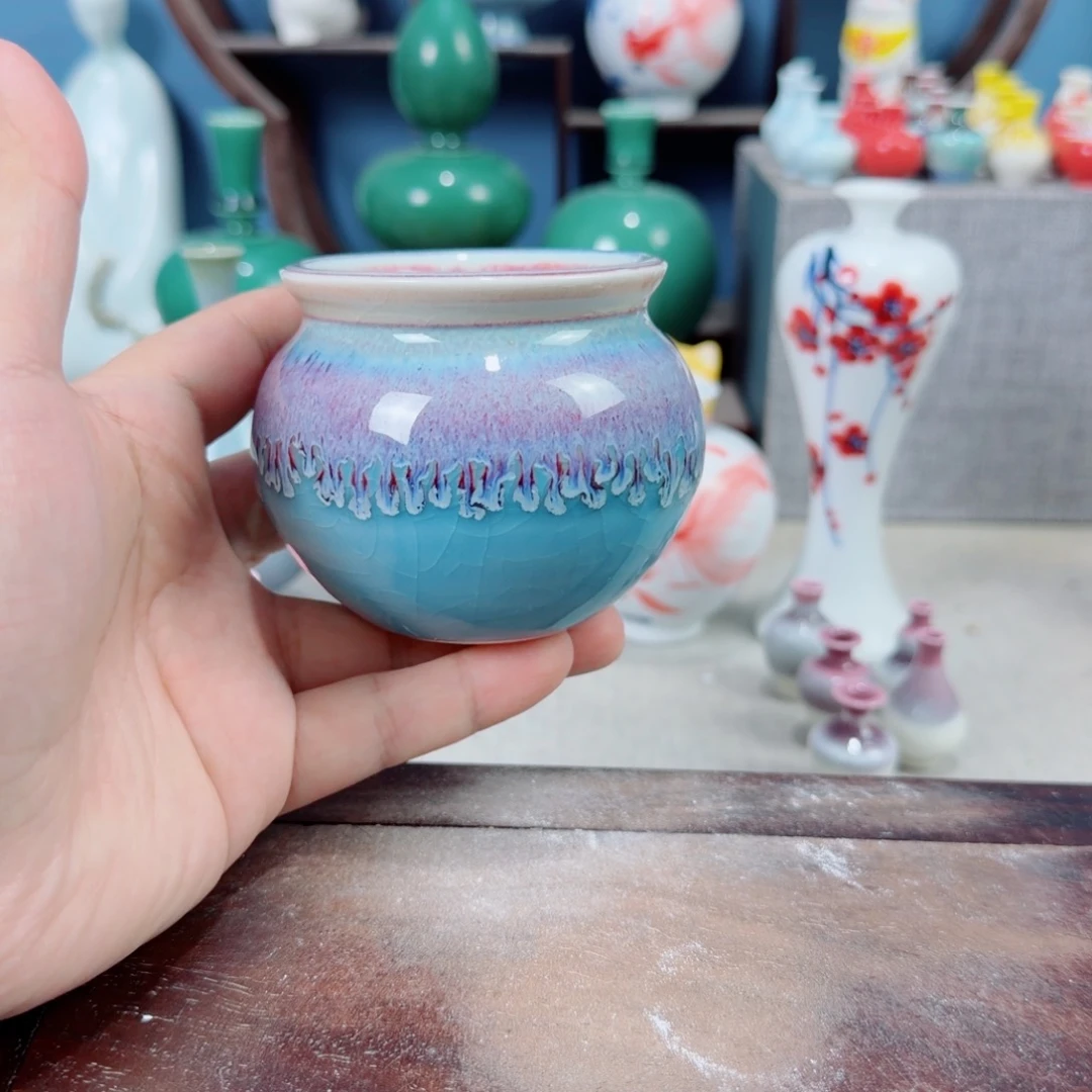 陶瓷手工小花器摆件
