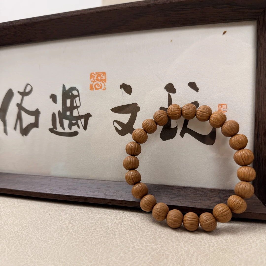 佑遇出品-土豪-小尺寸无修 猴头核桃手串原皮原色男女通用