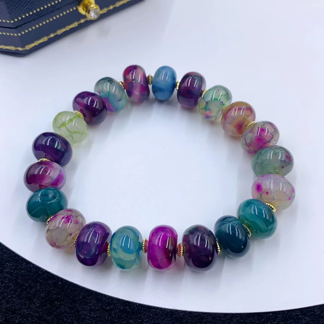 手链  手链 4573 多色椭圆珠珠手串百搭多样性发货