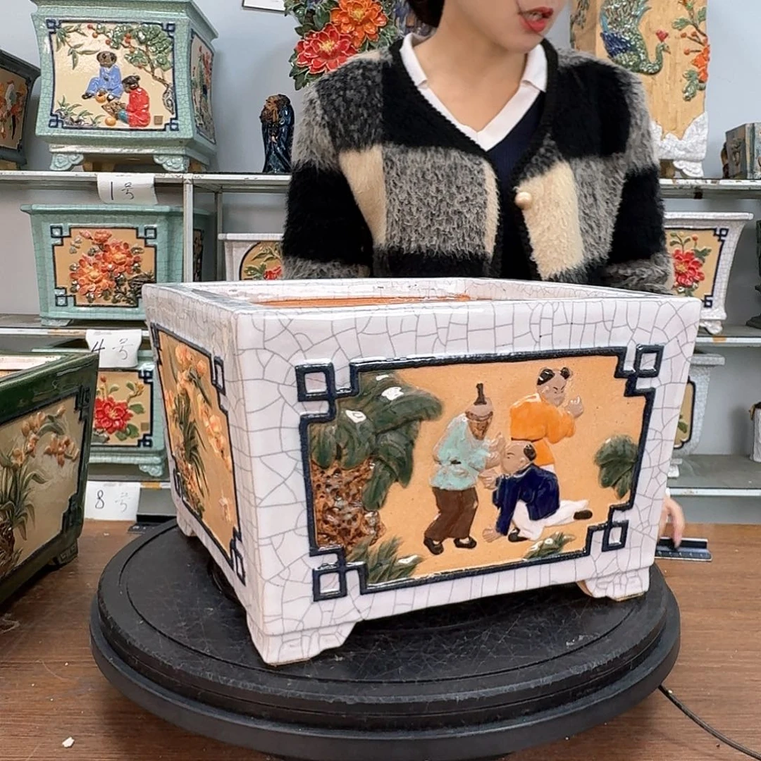 红陶广*石湾盆290