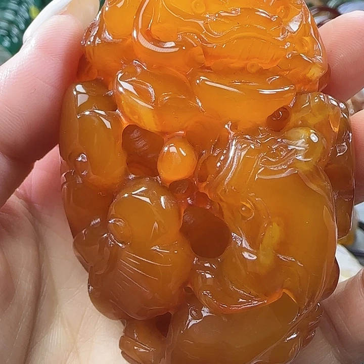 玛瑙/玉髓合金手把件