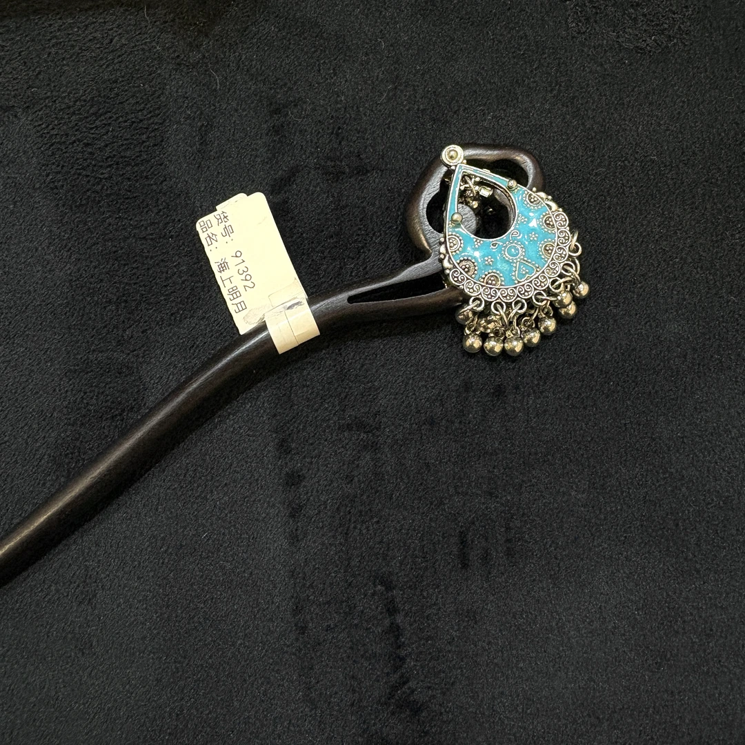 【海上明月】黑檀木发簪中国风饰品古风盘发新中式爆款发簪91392