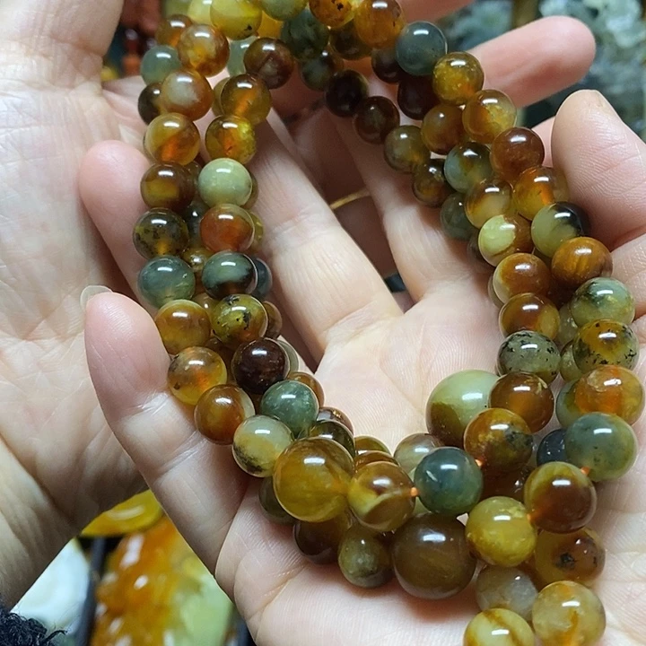 蛇纹石玉未镶嵌手链