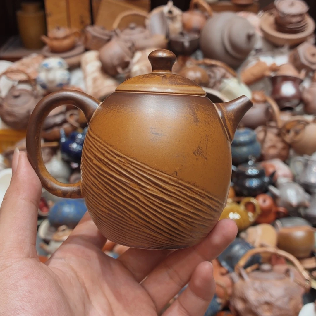 柴烧老岩泥高温茶器皿