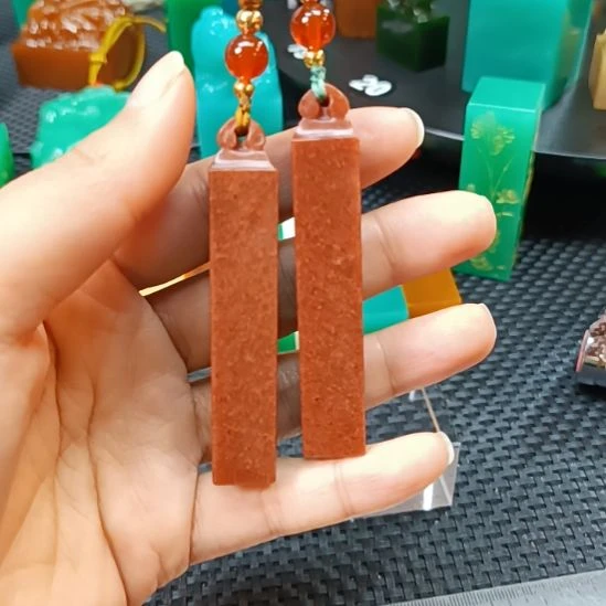 寿山石印石如意钮