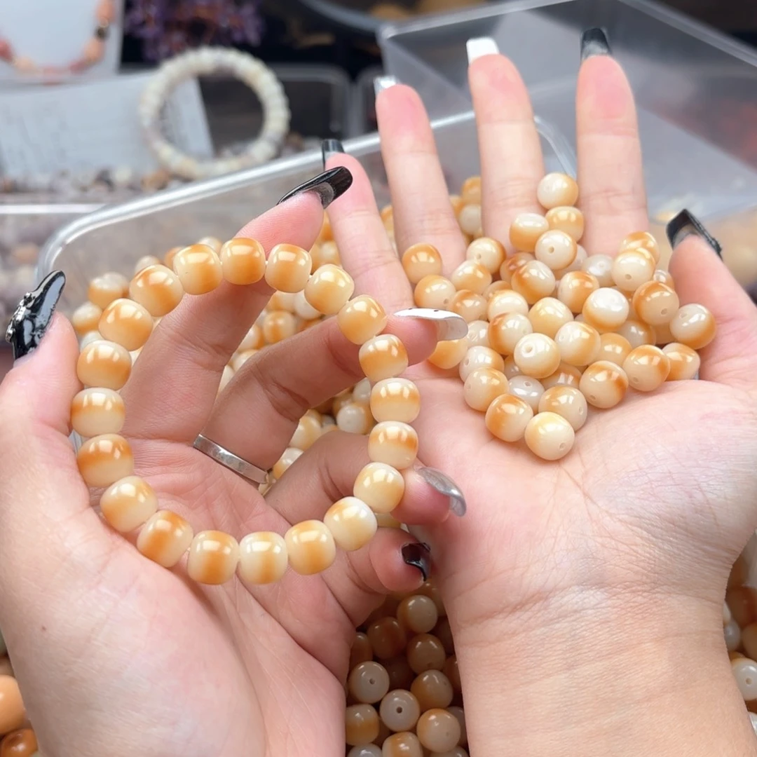 白玉菩提吊坠q10mm50颗