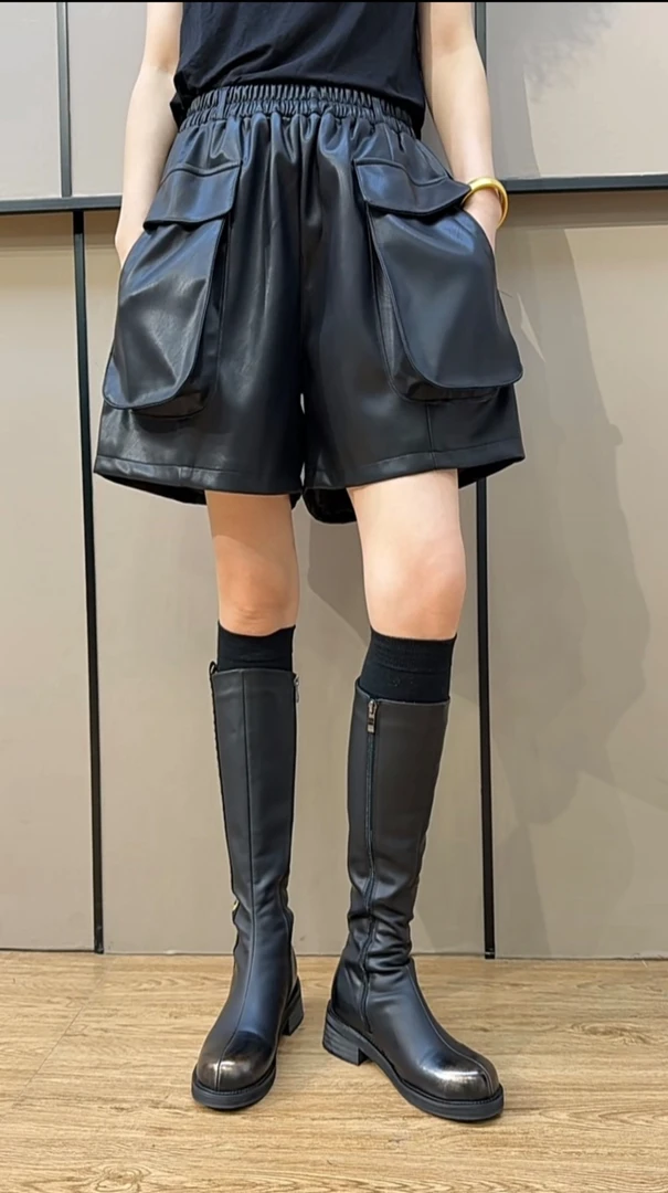 口袋款休闲百搭短裤女（卡码拍小）