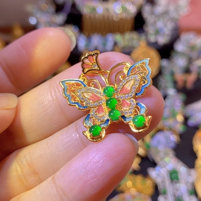 【闪购商品】银S925镶嵌挂件翡翠