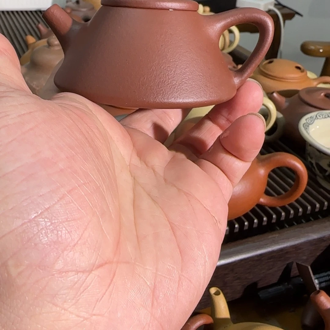 紫砂茶壶迃*幵文瓢中槽青