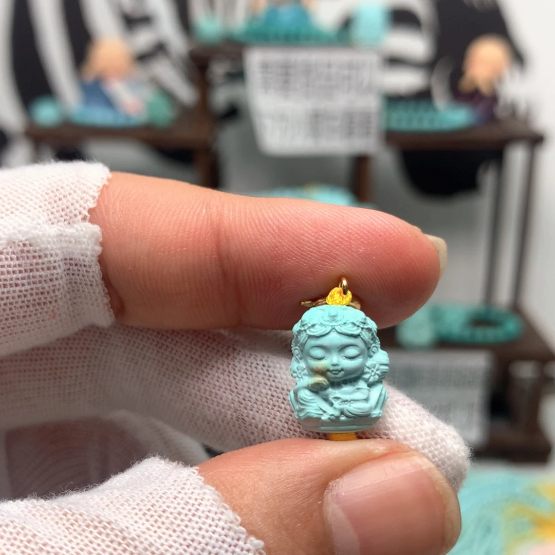 绿松石未镶嵌挂件