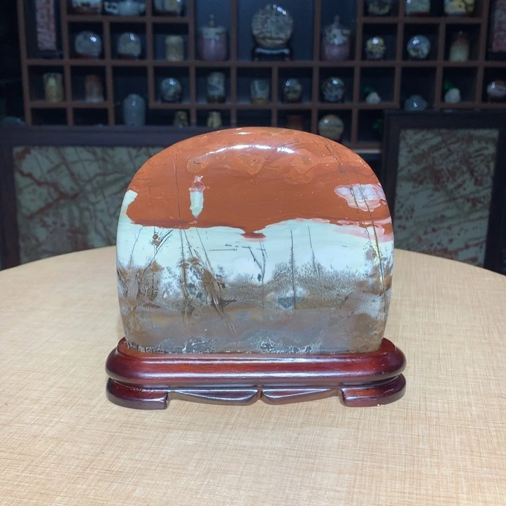 ，广西国画石摆件，收藏观赏