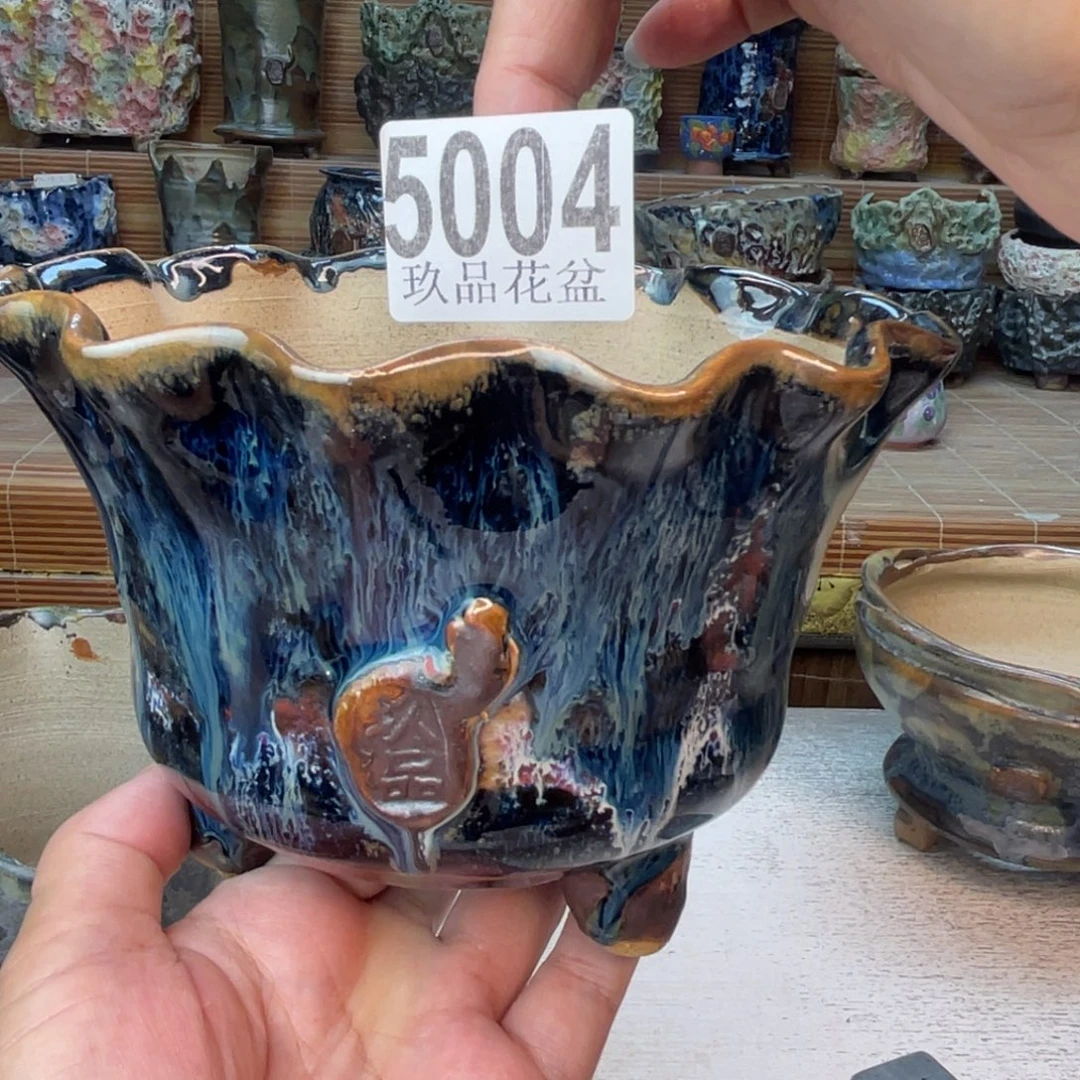 景德镇玖品陶瓷艺术创意花盆默认瑕疵