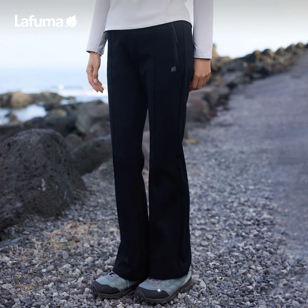 LAFUMA乐飞叶户外25秋冬休闲时尚微喇针织卫裤女士长裤LFPA5CL61