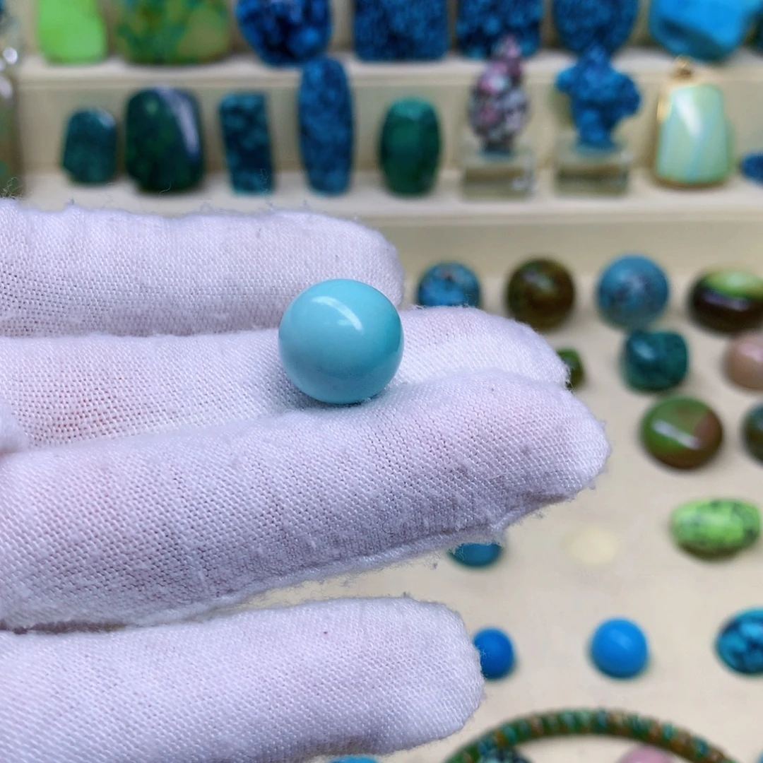 绿松石未镶嵌三彩随行