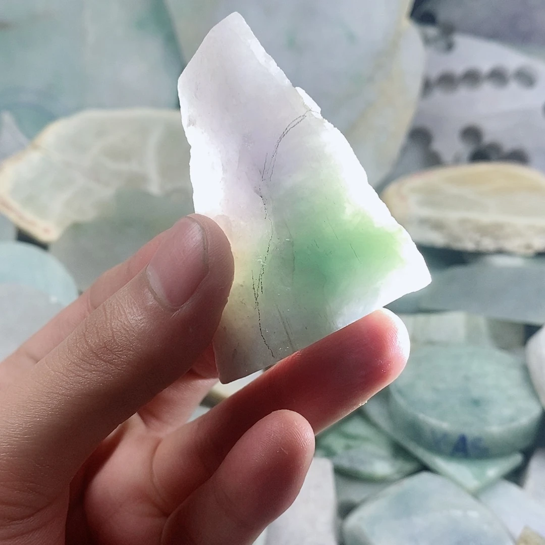 翡翠散珠天然缅甸翡翠a18