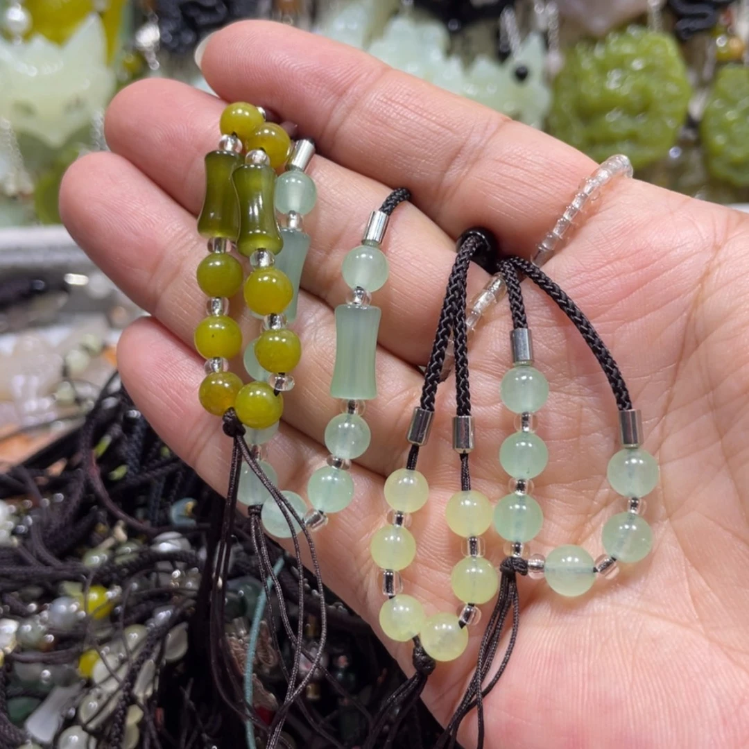 【闪购商品】岫玉颈饰未镶嵌困***觉142绳子