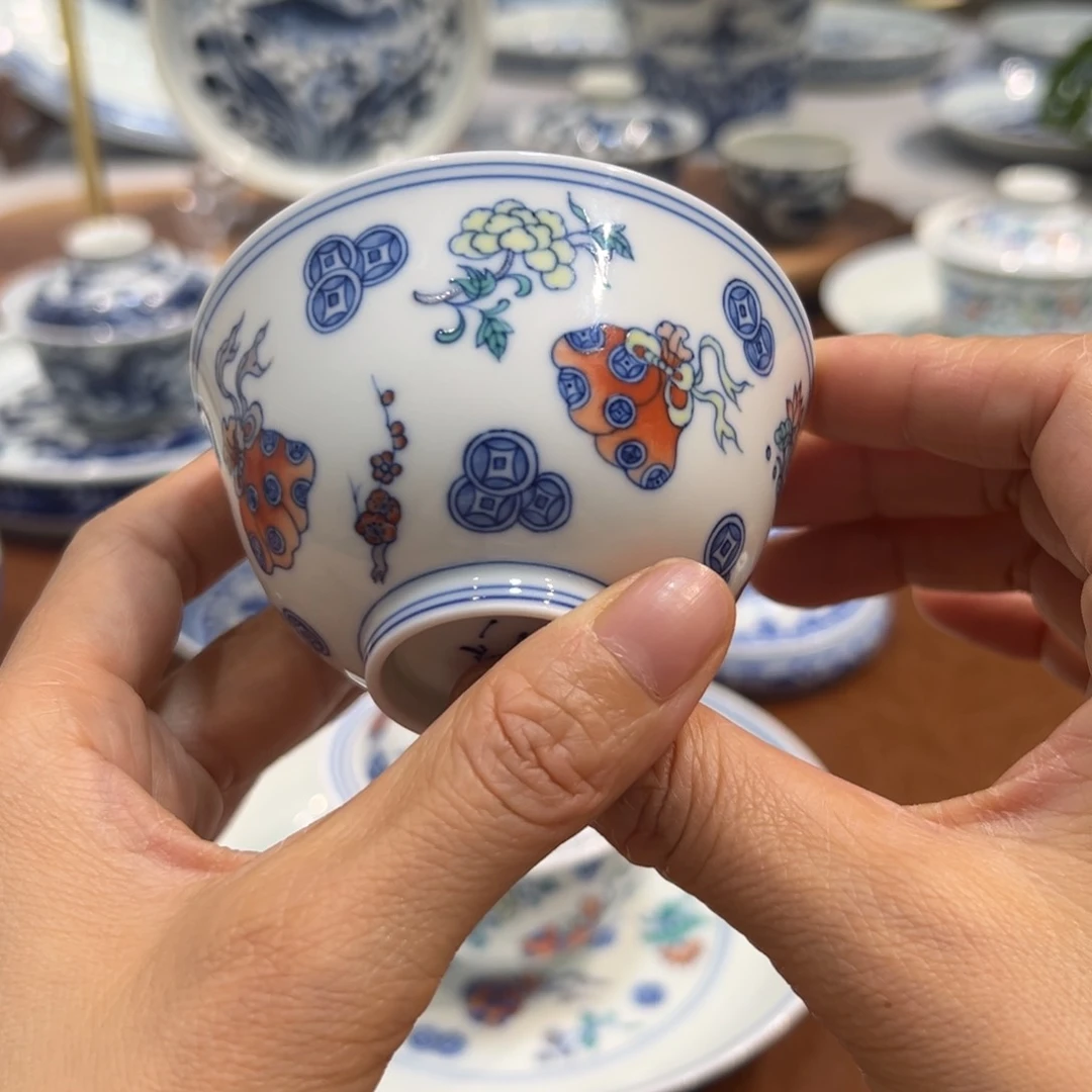 杯子斗彩福袋杯子