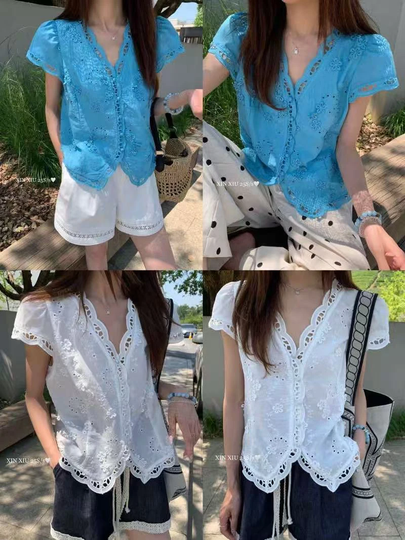 A02-夏季新款镂空花花边背心