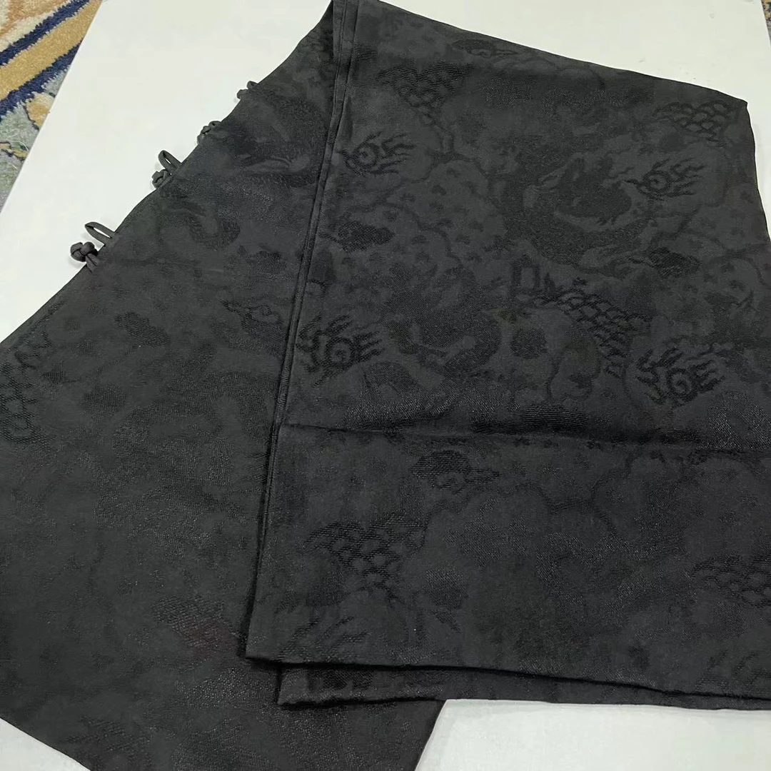 香云纱长巾披肩-秋雨迟 全织四经绞罗8y
