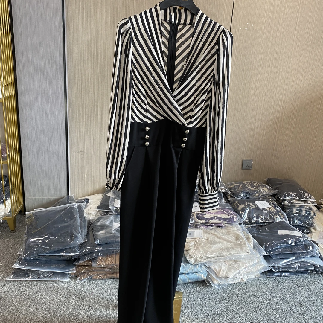 【JY】春季清仓秋冬下摆设计减龄长袖连体裤时尚