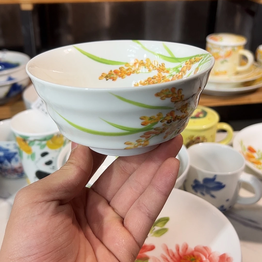 陶瓷景德镇手绘高温陶瓷5寸碗