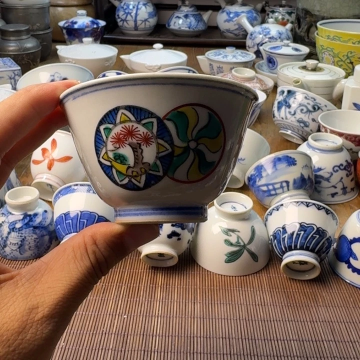 青花瓷器杯子茶具