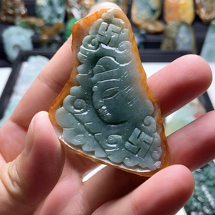 颈饰未镶嵌翡翠翡翠a货